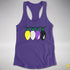 Nonbinary Pride Christmas Lights Racerback Tank - Purple
