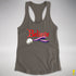 Believe Genderfluid Pride Jingle Bell Racerback Tank - Dark Grey
