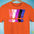 Genderfluid Pride Grunge Exclamation Points Premium Unisex T-Shirt - Orange