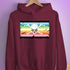 Queer Pride Pirate Flag Hoodie - Maroon