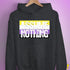 Assume Nothing Nonbinary Pride Flag Hoodie - Dark Grey Heather