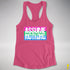 Assume Nothing Polysexual Pride Flag Racerback Tank - Hot Pink