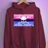Omnisexual Pride Pirate Flag Hoodie - Maroon
