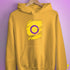 Intersex Pride Flag Ripped Reveal Hoodie - Mustard