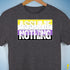 Assume Nothing Nonbinary Pride Flag Premium Unisex T-Shirt - Dark Grey Heather