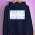 Assume Nothing Transgender Pride Flag Hoodie - Navy