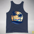 Polysexual Pride Hammock Summer Beach Sunset Premium Tank Top - Navy