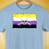 Nonbinary Pride Pirate Flag Premium Unisex T-Shirt - Baby Blue