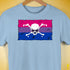 Bisexual Pride Pirate Flag Premium Unisex T-Shirt - Baby Blue