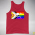 Intersex Inclusive Progress Pride Pirate Flag Premium Tank Top - Red