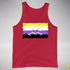 Nonbinary Pride Pirate Flag Premium Tank Top - Red