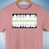 Assume Nothing Agender Pride Flag Premium Unisex T-Shirt - Mauve Heather