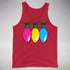 Pansexual Pride Christmas Lights Premium Tank Top - Red
