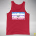Bigender Pride Pirate Flag Premium Tank Top - Red