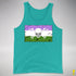 Genderqueer Pride Pirate Flag Premium Tank Top - Teal