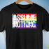 Assume Nothing LGBTQ Progress Pride Flag Premium Unisex T-Shirt - Black