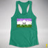 Genderqueer Pride Pirate Flag Racerback Tank - Kelly Green