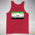 Aromantic Pride Pirate Flag Premium Tank Top - Red