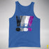 Asexual Pride Exclamation Points Premium Tank Top - Royal Blue Triblend