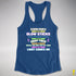 Stupid People Are Like Glow Sticks Women's Racerback Tank - Royal