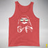 Pride Sloth Agender Flag Sunglasses Premium Tank Top - Red Triblend