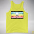 Queer Pride Pirate Flag Premium Tank Top - Neon Yellow