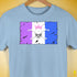 Drag Pride Pirate Flag Premium Unisex T-Shirt - Baby Blue