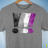 Asexual Pride Exclamation Points Premium Unisex T-Shirt - Grey Heather