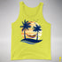 Philly LGBTQ Pride Hammock Summer Beach Sunset Premium Tank Top - Neon Yellow