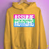 Assume Nothing Polysexual Pride Flag Hoodie - Mustard