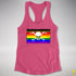 Philly LGBTQ Pride Pirate Flag Racerback Tank - Hot Pink