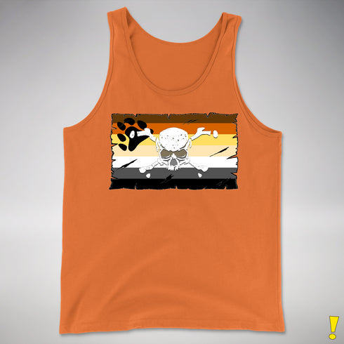 Bear Pride Pirate Flag Premium Tank Top - Orange