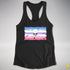 Bigender Pride Pirate Flag Racerback Tank - Black