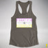 Assume Nothing Twink Pride Flag Racerback Tank - Dark Grey