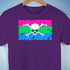 Polysexual Pride Pirate Flag Premium Unisex T-Shirt - Purple