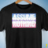 Assume Nothing Bigender Pride Flag Premium Unisex T-Shirt - Black