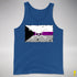 Demisexual Pride Pirate Flag Premium Tank Top - Royal Blue