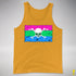 Polysexual Pride Pirate Flag Premium Tank Top - Gold