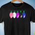 Genderfluid Pride Christmas Lights Premium Unisex T-Shirt - Black