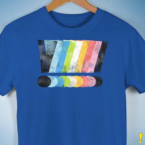 Queer Pride Grunge Exclamation Points Premium Unisex T-Shirt - Royal Blue