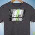 Agender Pride Grunge Exclamation Points Premium Unisex T-Shirt - Dark Grey Heather