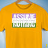 Assume Nothing Genderqueer Pride Flag Premium Unisex T-Shirt - Gold