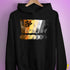 Bear Pride Grunge Exclamation Points Hoodie - Black