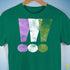 Genderqueer Pride Exclamation Points Premium Unisex T-Shirt - Kelly Green