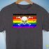 Philly LGBTQ Pride Pirate Flag Premium Unisex T-Shirt - Dark Grey Heather