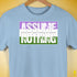 Assume Nothing Genderqueer Pride Flag Premium Unisex T-Shirt - Baby Blue
