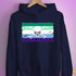 Gay Male Pride Pirate Flag Hoodie - Navy