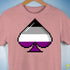 Asexual Pride 8-Bit Pixel Ace of Spades Premium Unisex T-Shirt - Mauve Heather