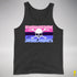 Omnisexual Pride Pirate Flag Premium Tank Top - Charcoal Triblend