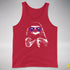 Pride Sloth Lesbian Labrys Flag Sunglasses Premium Tank Top - Red
